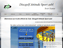 Tablet Screenshot of discgolflavallee.com